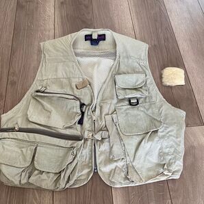 mont-bell フィッシングベスト ベージュ モンベル フライフィッシング