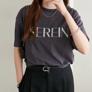 discoat SEREIN刺繍ロゴTシャツ 半袖 FREE