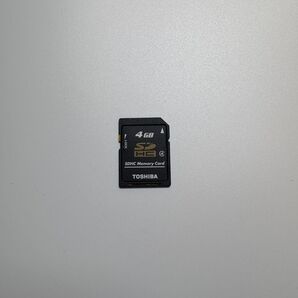 TOSHIBA SDHCメモリーカード 4GB動作良好