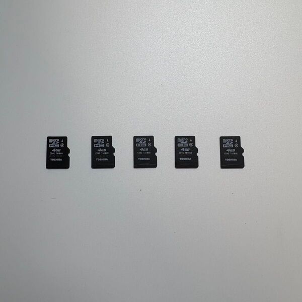 TOSHIBA microSDHCカード 4GB 5個セット
