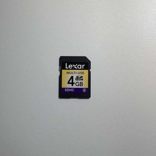 Lexar SDHCカード 4GB動作良好