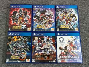 ⑤ PS4 ソフト 6本 スーパーロボット大戦 T.V.X.30 東京2020オリンピック フェアリーテイル プレステ4 ゲームソフト B05