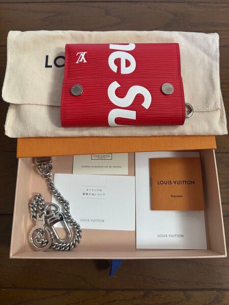 LOUIS VUITTON x SUPREME 財布 ウォレットチェーン ルイヴィトン シュプリーム