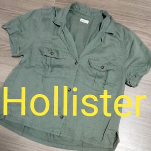 Hollister★オープンカラー 半袖シャツ