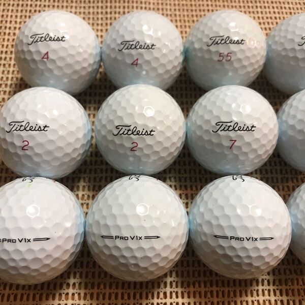 ロストボール12球☆タイトリスト Pro V1x 2023年モデル☆