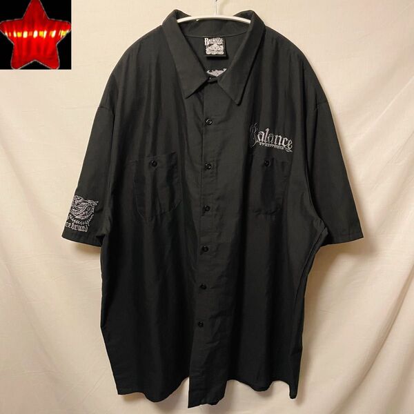 【Balance Street Wear】バランスストリートウェア 半袖シャツ黒