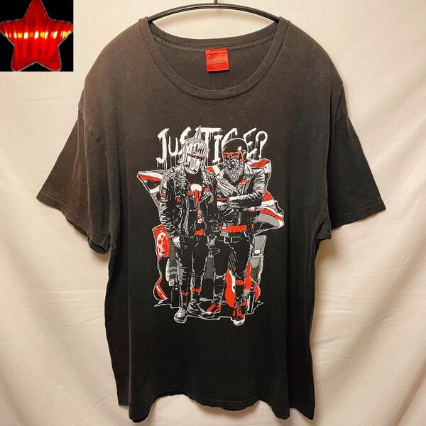 【キン肉マン】超人師弟コンビ 黒Tシャツ ロビンマスク ウォーズマン ゆでたまご