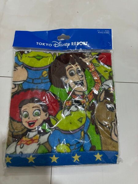 新品 トイストーリー ウォッシュタオル 東京ディズニーリゾート ウッディ バズ