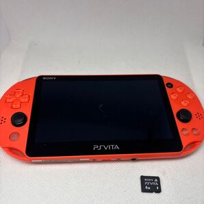 PSVITA オレンジ ○ボタンの反応が悪いのでジャンク扱いです。 PlayStationVita PCH-2000 Vita