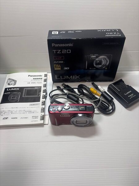 Panasonic LUMIX DMC-TZ20 レッド 美品! コンパクトデジタルカメラ パナソニック コンデジ