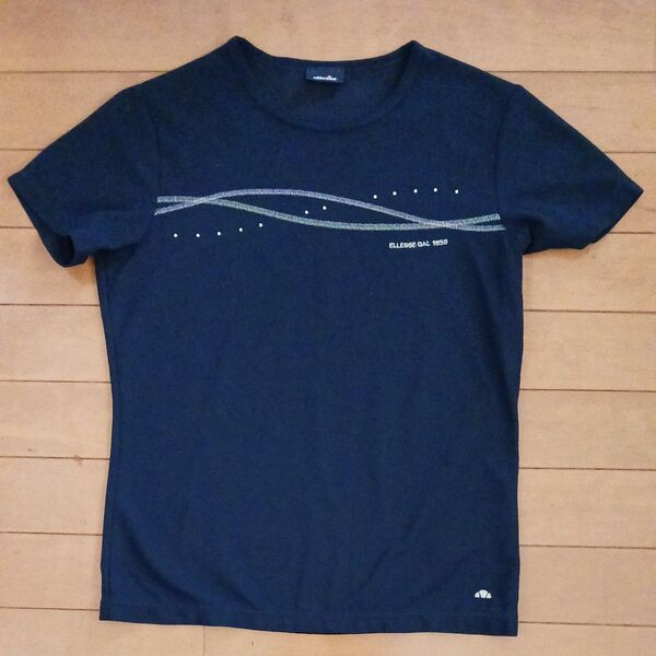 ◆ellesse◆Tシャツ ネイビー◆S