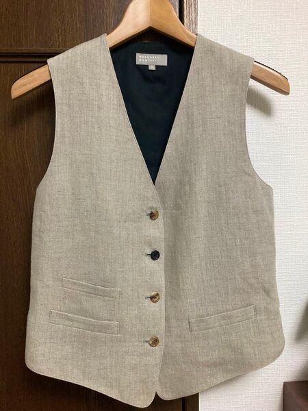 MARGARET HOWELL マーガレットハウエル リネン ベスト ジレ II