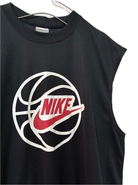 NIKE FIT DRY バスケットボール ロゴ プリント ノースリーブ タンクトップ トップス Lサイズ メンズ ゲームシャツ