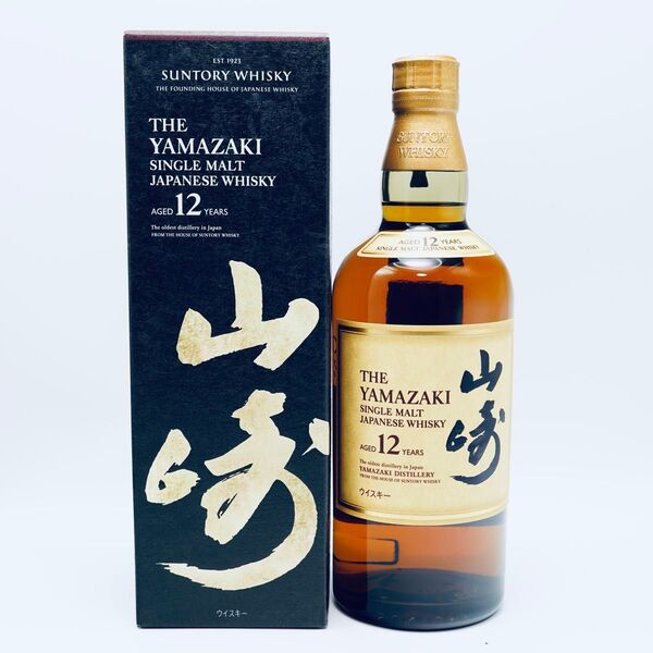 サントリー 山崎 12年 シングルモルト ウイスキー 700ml 箱付き