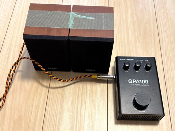 自宅練習用に最適なPlaytech GPA100ギター用パワーアンプとスピーカーセット