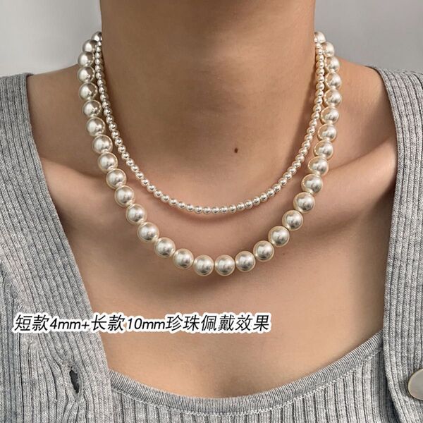 パール二連ネックレス フォーマル ウェディング パーティ お呼ばれ 普段使い 上品 素敵 人気のお品です