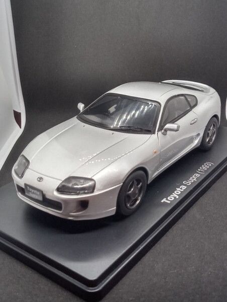 国産名車コレクション 1/24 トヨタ 80スープラ 左右ドア開閉、ボンネット、トランク、スミ入れ仕上げボディコンパウンド磨き済み