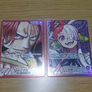 ONEPIECEカードゲーム シャンクス&ウタ リーダーパラレルカード 2枚セット