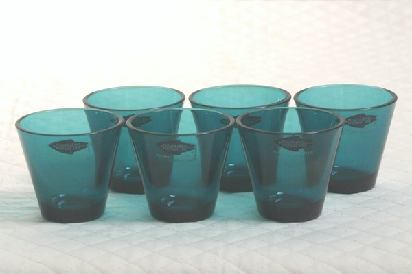 未使用ヴィンテージ☆Kartioオールドカルティオ タンブラー 5027 6個セット ショットグラス☆Kaj Franckカイフランク☆Nuutajarvi