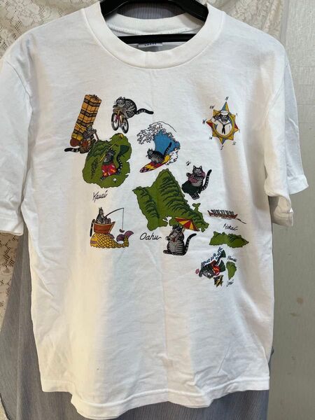 CRAZY Shirt Tシャツ 半袖 USA製 キャラクター ホワイト. コットン