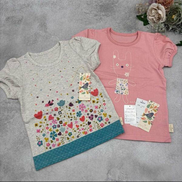 【新品】ベルメゾン ミニラボ 半袖Tシャツ 2枚セット