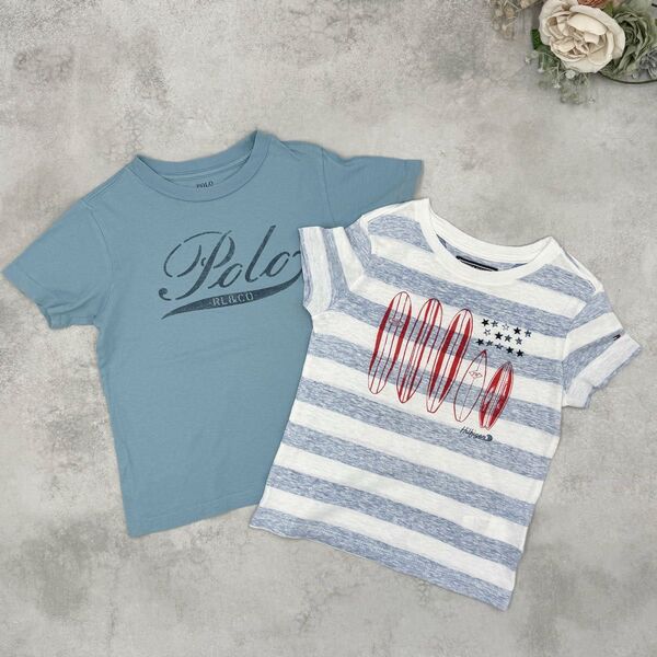 ポロラルフローレン&トミーヒルフィガー 半袖Tシャツ 2枚セット キッズ 100