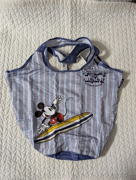 MOTTERU モッテル ポケショルダー Mickey surf ミッキーマウス (Disney ディズニー エコバック)