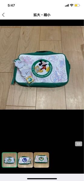 東京ディズニーリゾートのバケーションパッケージのバッグ ショルダー付き