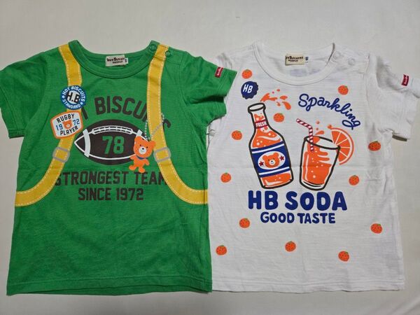 ミキハウス ホットビスケッツ Tシャツ 90cm 2枚セット