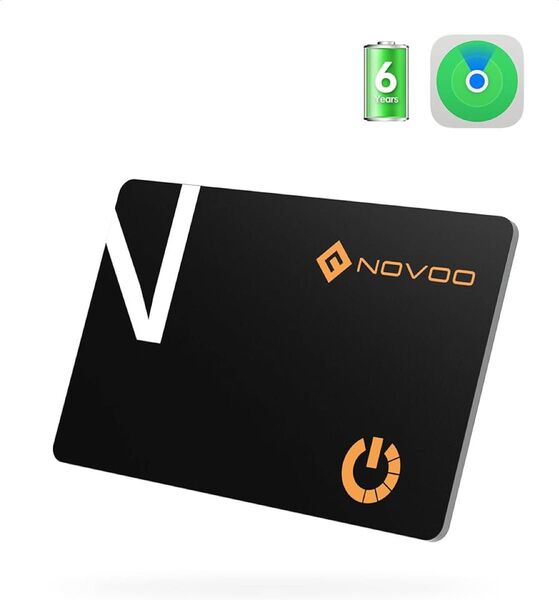 NOVOO 紛失防止タグ カード型 GPSタグ スマートタグ(Apple「探す」に対応) エアタグ トラッカー iOS専用