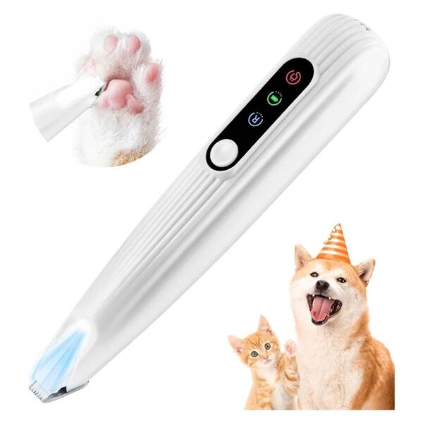 ペット用バリカン 犬 猫 バリカン LEDライト付き USB-C充電 足裏・肉球・耳裏・顔周り・お尻周り 犬用 猫用 部分カット