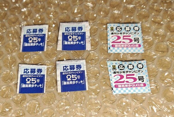 週刊少年チャンピオン 25号 藤嶌果歩 直筆サイン入りチェキ プレゼント応募券 4枚+2枚 グラビア 写真集 日向坂46