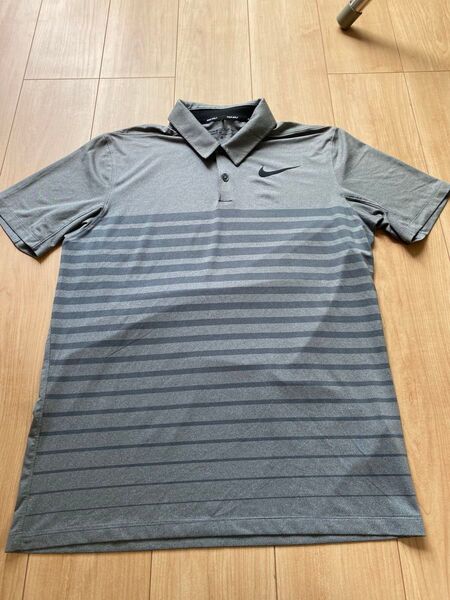 Nike ゴルフ グレー ポロシャツ サイズM DRI-FIT ゴルフウェア