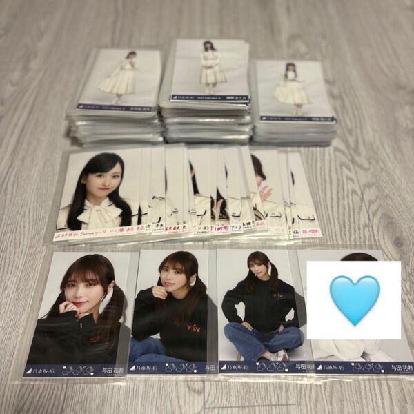 乃木坂46 生写真 37th制服 まとめ売り 与田祐希 よだいふくロンT ブラック コンプ R 他