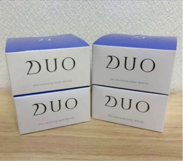 【4個セット】DUO デュオ ザ クレンジングバーム ホワイト紫 (青?)90g ×4個 24カウントダウン クーポン