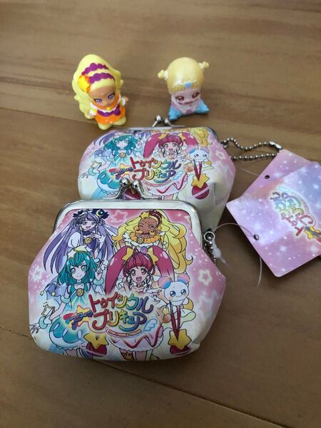 トゥインクルプリキュア ガマ口財布、フィギュアセット