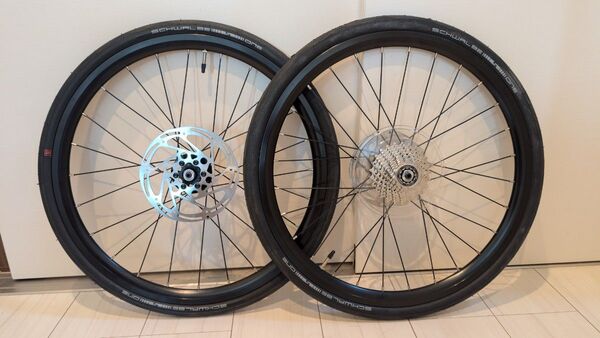 20インチ 406 ホイールセット SCHWALBE ONE、スプロケット付