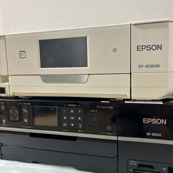 EPSON エプソン インクジェットプリンター カラリオ EP-808AW EP-802A 通電確認のみ ジャンク品
