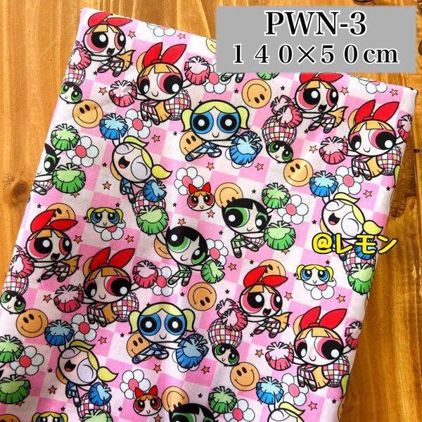 【PWN-3】パワーパフガールズ/140×50cm★生地・布