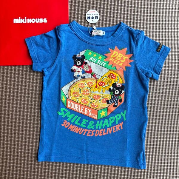 ★ミキハウス ダブルビー 豪華 ピザ Tシャツ 100★