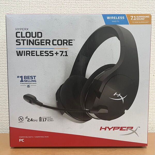 HyperX ワイヤレスゲーミングヘッドセット Cloud Stinger Core Wireless + 7.1