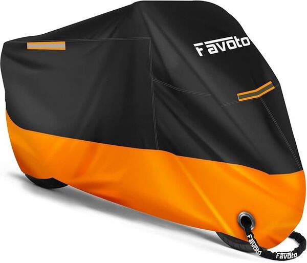Favotoバイクカバー紫外線防止 UVカット 盗難防止 収納袋無し 取説無し
