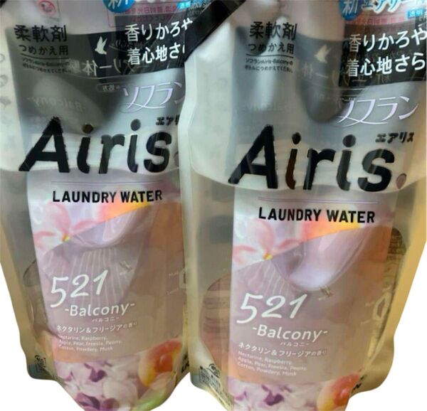 ソフラン エアリス 柔軟剤 詰め替え 521 バルコニー 850ml 2袋