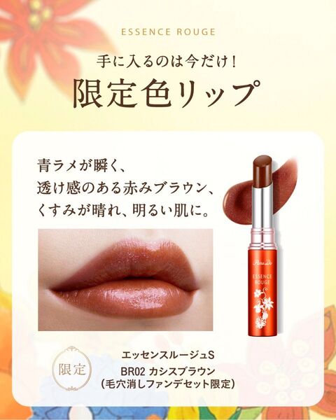 限定色 エッセンスルージュS パラドゥ parado BR02 カシスブラウン 限定