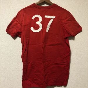 #205 アバクロンビー&フィッチ　Tシャツ ABERCROMBIE&FITCH アムウェイ　37 半袖　amway レッド　ホワイト　Mサイズ　ビンテージTEE