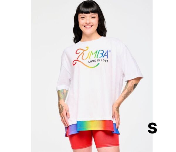 【新品】新作 ズンバ zumba トップス Tシャツ 半袖 メンズ レディース 白 /S