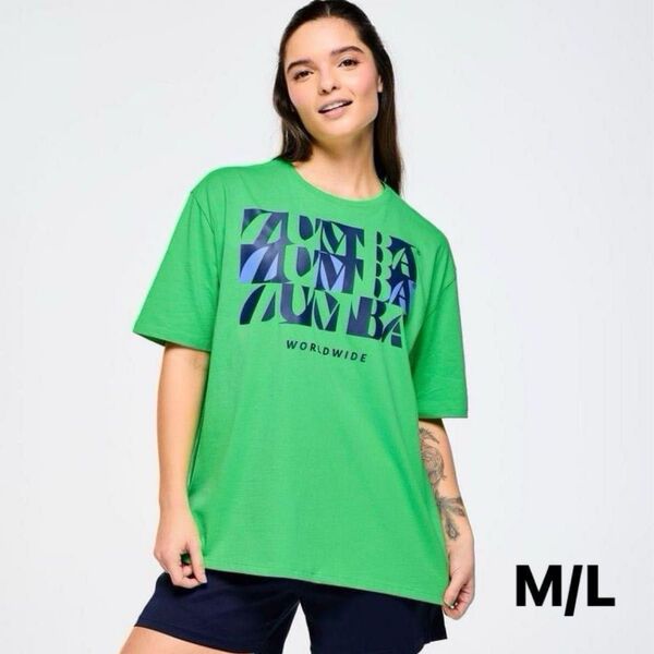 【新品】新作 ズンバ zumba トップス Tシャツ 半袖 メンズ レディース 緑 紺 黒 紫M/L