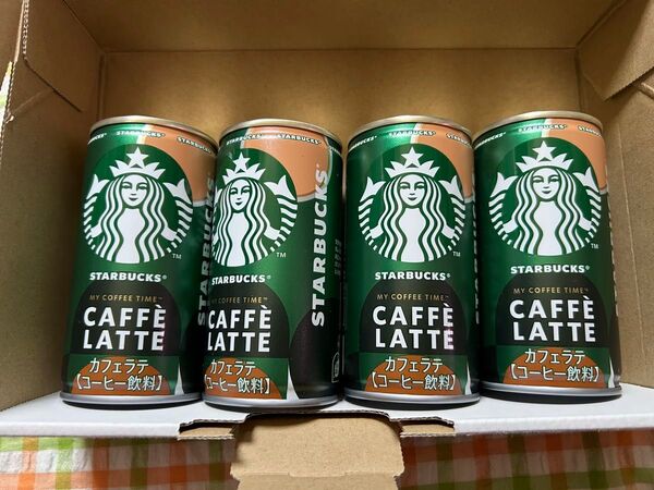 スターバックス カフェラテ 185g×4本セット コーヒー 飲料