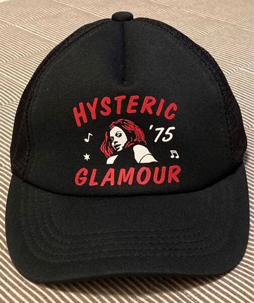 希少!Hysteric Glamour ヒステリックグラマー HYSTERIC ’75 メッシュキャップ ヒスガール ブラック