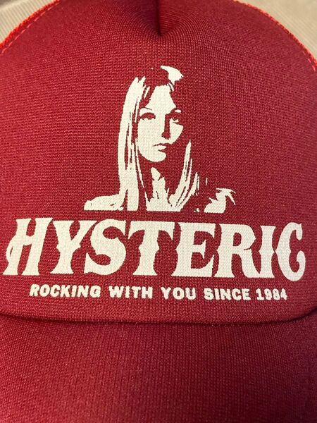 HYSTERIC GLAMOUR ヒステリックグラマー メッシュキャップ レッド ヒスガール ユニセックス 日本製